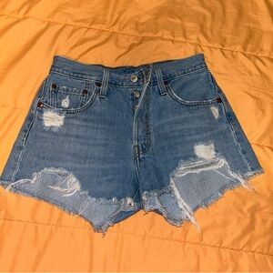 Levi’s Jean shorts with distress
